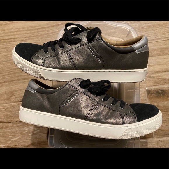 Skechers Street-Los Angels Sneakers, color: Hunter Green/Black/Silver Sz10 - Picture 1 of 7